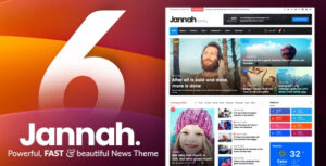 Jannah Theme 7.3.8 – Xây dựng website tin tức chuyên nghiệp với giao diện đẹp mắt, tải nhanh, tích hợp BuddyPress, AMP và khả năng tùy chỉnh mạnh mẽ chỉ trong vài cú nhấp chuột
