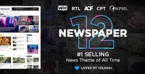 Newspaper WordPress Theme 12.6.9 – Chủ đề mạnh mẽ, đa năng với hàng trăm mẫu giao diện sẵn có, tối ưu trải nghiệm người dùng, giúp bạn xây dựng website tin tức chỉ trong vài phút