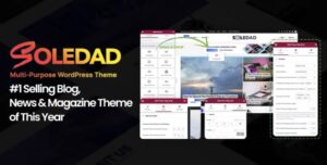 Xây dựng website tin tức, blog cá nhân hay cửa hàng WooCommerce chuyên nghiệp với Soledad – chủ đề WordPress mạnh mẽ, dễ tùy chỉnh và tích hợp trình tạo trang kéo thả hiện đại