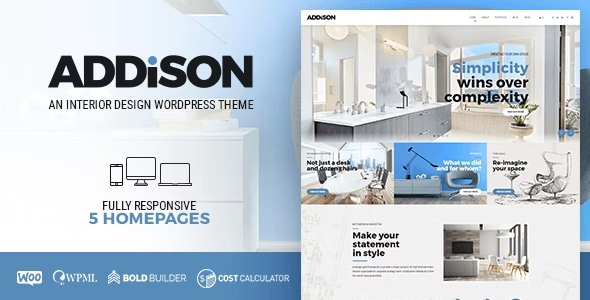 Khám phá Addison Theme – Giải pháp hoàn hảo cho các website thiết kế nội thất và kiến trúc, tinh tế và ấn tượng