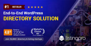 ListingPro 2.9.6 – Xây dựng trang danh bạ chuyên nghiệp với tính năng tự động phê duyệt danh sách, thanh toán trực tuyến, tích hợp Google Maps và tối ưu SEO mạnh mẽ
