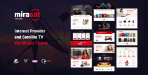 Mirasat 1.1.0 – Tạo website cho dịch vụ internet và truyền hình vệ tinh với thiết kế hiện đại, dễ dàng quản lý gói dịch vụ và hỗ trợ thanh toán trực tuyến an toàn