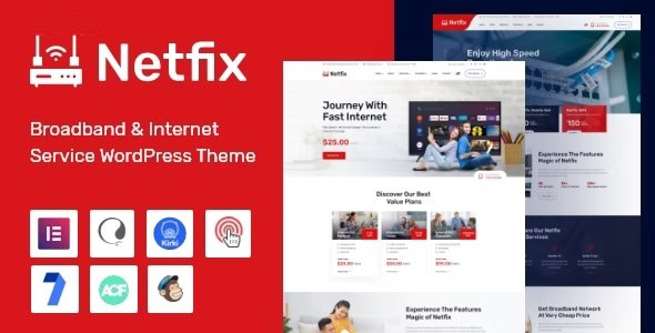 Với Netfix Theme 1.2.3, bạn có thể xây dựng một website chuyên nghiệp cho dịch vụ broadband, cung cấp thông tin chi tiết về các gói dịch vụ internet, hỗ trợ khách hàng trực tuyến và dễ dàng tối ưu trải nghiệm người dùng