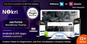 Nokri Theme – Job Board WordPress Theme 1.6.2
