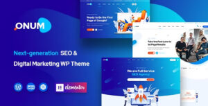 Onum 1.2.16.11 – Giao diện Elementor mạnh mẽ dành cho Digital Agency, hỗ trợ tối ưu tốc độ, tích hợp Google Analytics, tối ưu từ khóa và giúp bạn thu hút khách hàng hiệu quả