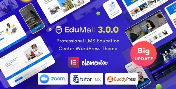 EduMall 4.2.3 – Chủ đề WordPress giáo dục mạnh mẽ, tích hợp LearnPress, tối ưu tốc độ tải, giao diện hiện đại, giúp bạn tạo trường học trực tuyến chuyên nghiệp chỉ trong vài cú nhấp chuột
