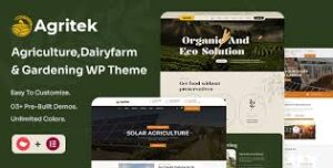Agritek – Xây dựng website nông nghiệp, trang trại và làm vườn chuyên nghiệp với chủ đề WordPress tối ưu