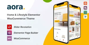 Aora – Home & Lifestyle Elementor WooCommerce Theme 1.3.5 | PlugCart