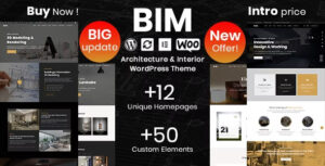 BIM – Xây dựng không gian hoàn hảo với chủ đề WordPress dành cho kiến trúc và thiết kế nội thất