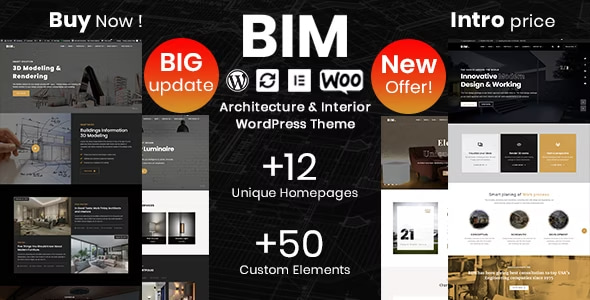 BIM – Xây dựng không gian hoàn hảo với chủ đề WordPress dành cho kiến trúc và thiết kế nội thất