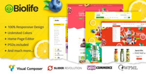 Biolife – Xây dựng website thực phẩm hữu cơ chất lượng với chủ đề WordPress dễ sử dụng