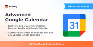 Bookly Advanced Google Calendar Addon 2.8 | PlugCart