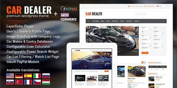 Car Dealership – Theme WordPress chuẩn showroom, tăng tốc doanh số, hút khách online cực mạnh