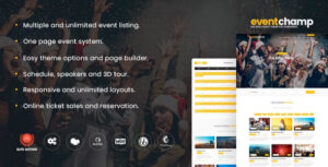 Tổ chức sự kiện dễ dàng và chuyên nghiệp với Eventchamp Theme – Giải pháp hoàn hảo cho các hội nghị và sự kiện lớn