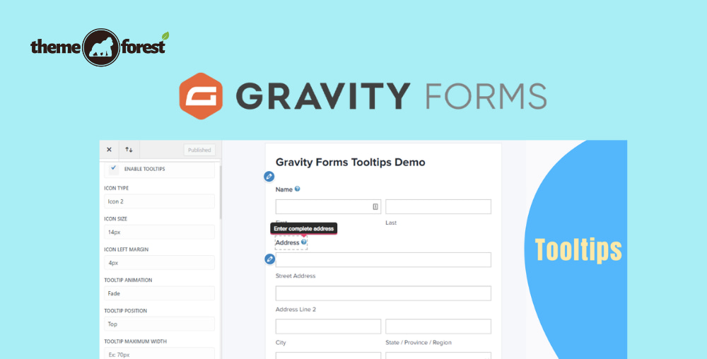 Gravity Forms Tooltips Addon – By JetSloth 1.1.63 | PlugCart – Tăng cường trải nghiệm người dùng trên biểu mẫu Gravity Forms với tính năng tooltip thông minh, cung cấp thông tin bổ sung ngay lập tức.