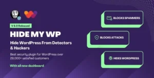 Hide My WP - Amazing Security Plugin for WordPress! 8.1.04 | PlugCart – Bảo vệ website WordPress của bạn khỏi các mối đe dọa trực tuyến với công nghệ ẩn danh mạnh mẽ