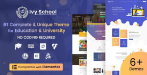 IvyPrep Theme | Education & School WordPress Theme 1.5.9 – Tối Ưu Cho Website Giáo Dục và Trường Học