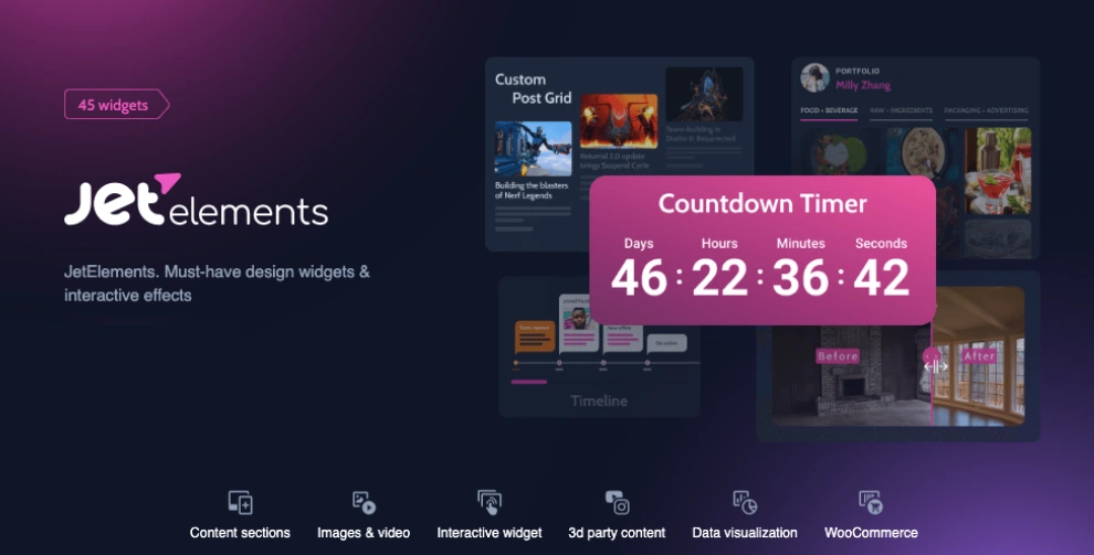 JetElements Widgets Addon for Elementor Page Builder 2.7.4 | PlugCart – Mở rộng khả năng thiết kế với hàng loạt widget mạnh mẽ, giúp bạn tạo website đẹp mắt và chức năng cao trên Elementor.