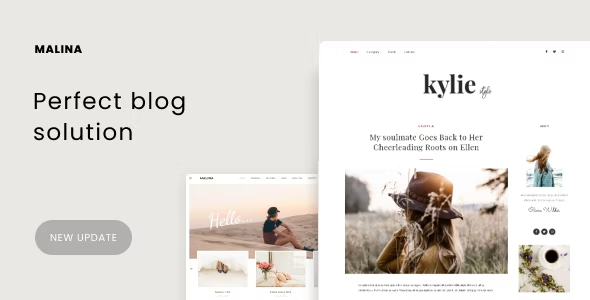 Malina Theme – Tạo dựng blog cá nhân đẹp mắt, dễ dàng và phong cách với thiết kế tinh tế