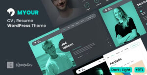 Myour – Tạo dựng hồ sơ cá nhân ấn tượng với chủ đề WordPress chuyên nghiệp