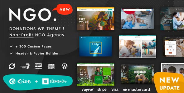 Ngo – Tạo dựng website từ thiện và quyên góp hiệu quả với chủ đề WordPress chuyên nghiệp