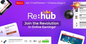 REHub – Tạo dựng nền tảng so sánh giá và chợ đa nhà cung cấp mạnh mẽ với chủ đề WordPress tối ưu