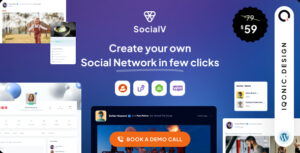 SocialV – Xây dựng mạng xã hội mạnh mẽ với chủ đề BuddyPress hoàn hảo