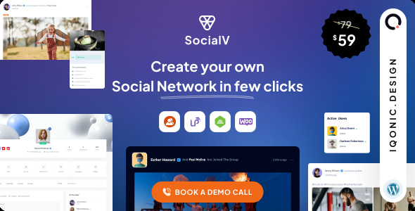 SocialV – Xây dựng mạng xã hội mạnh mẽ với chủ đề BuddyPress hoàn hảo